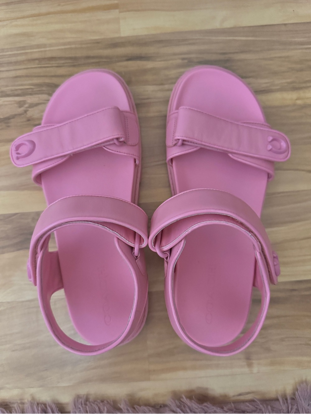 Coach Vivid Pink Brynn Sandal